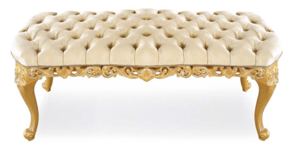 Beautiful Puffy Italian Bench - Trianon Collection