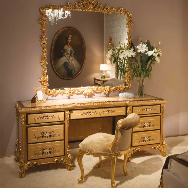 Mirror with Dresser, Juvia Collection, by Carlo Asnaghi