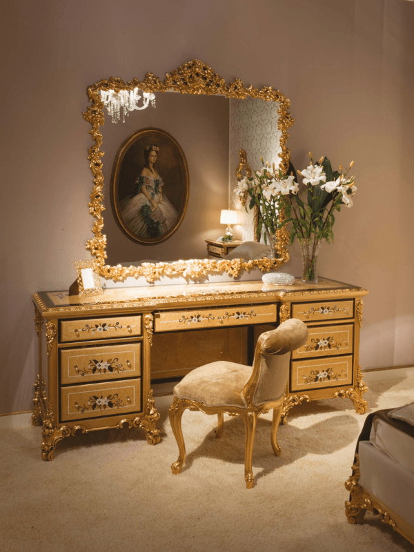 Luxury Italian Golden Chair - Juvia Collection