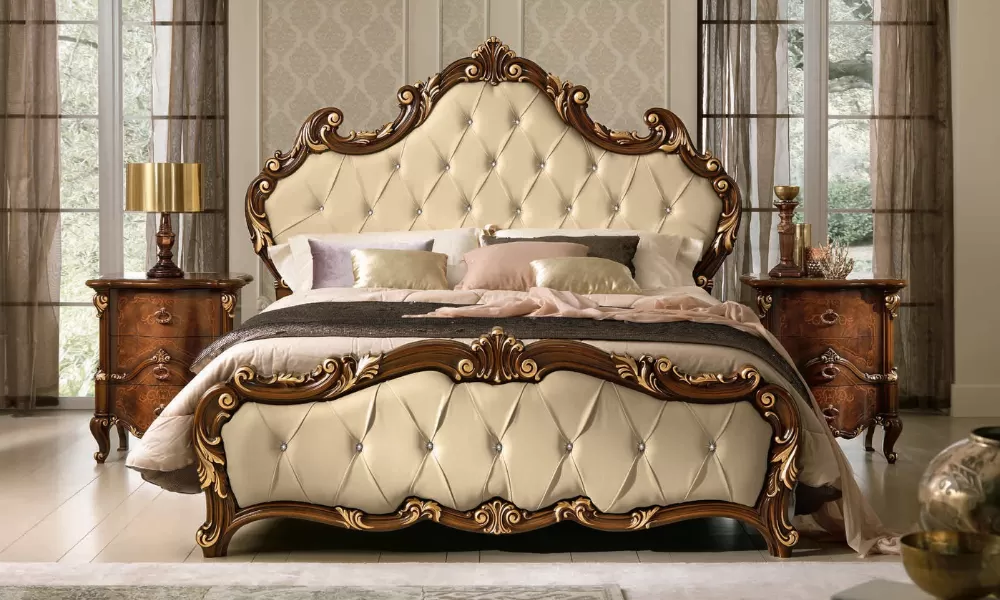 Modern Hand Stitched Bed