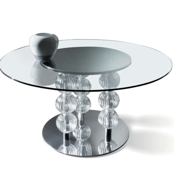 Round Table(Glass Top) - Pasha, CP_Collection, by Pietro Costantini