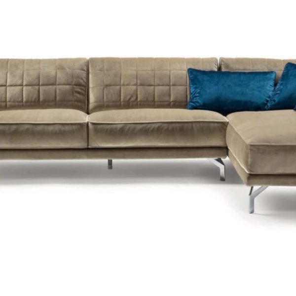 Modular Sofa with Square Embroidery, One Collection
