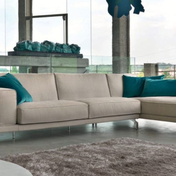 Modular Sofa with Square Embroidery, One Collection