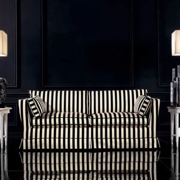 2 Seats Sofa, STRIPE Collection, by Zanaboni
