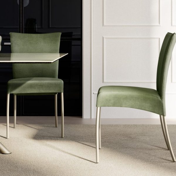 Alessia Chair with Metal Legs, Eforma Collection