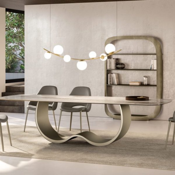 Alisei Table with Ceramic Top, Eforma Collection