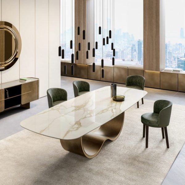 Alisei Table with Ceramic Top, Eforma Collection