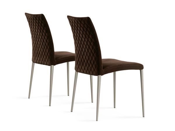 Diamond Metal Legs Padded Chair