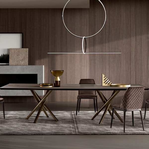 Baly Wood Top Table, Eforma Collection