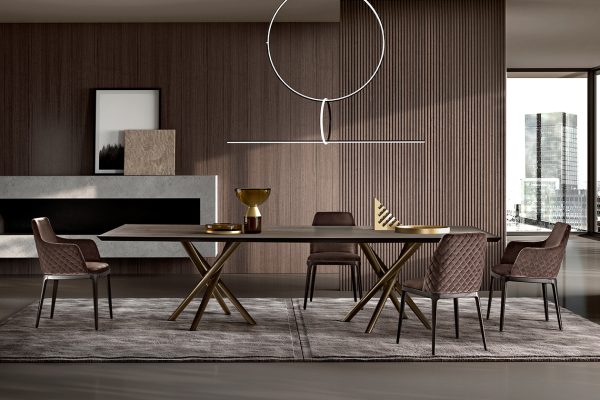 Baly Wood Top Table, Eforma Collection - Image 2