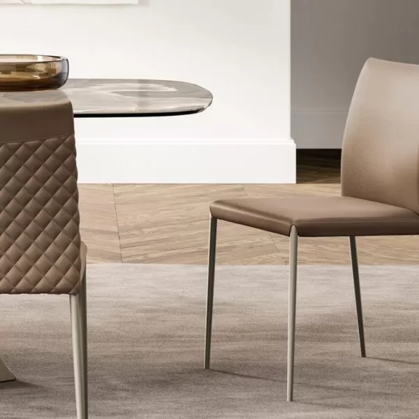 Bea Diamond Chair with Metal legs, Eforma Collection