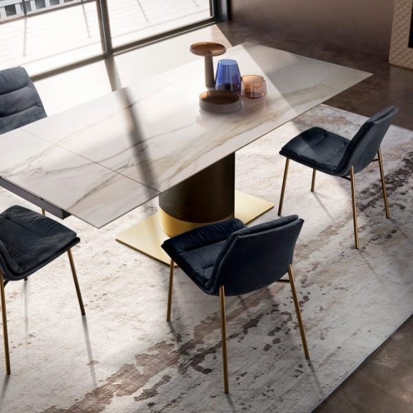 Cilindro Extendable Table with CeramicTop, Eforma Collection