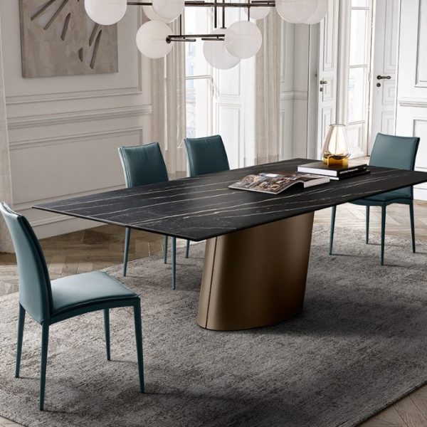 Dorado Table with Ceramic Top, Eforma Collection