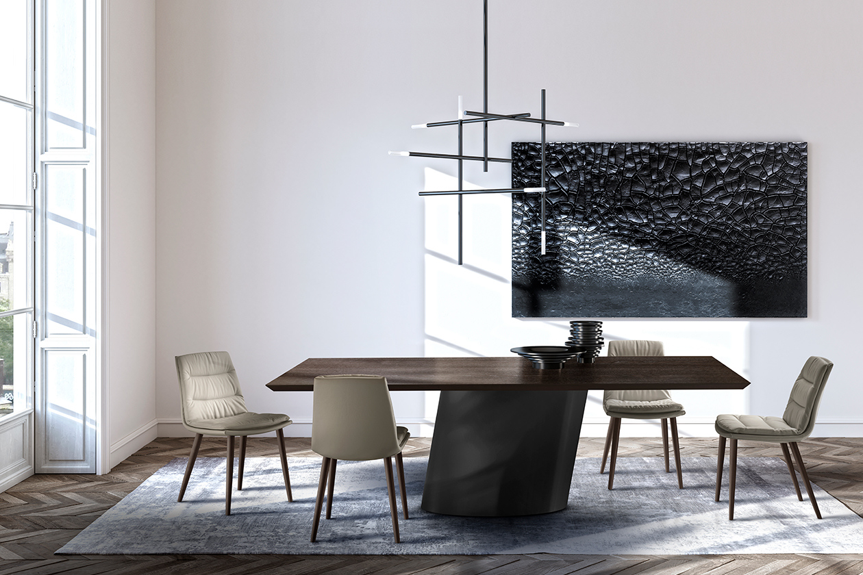 Dorado Table with Wood Top, Eforma Collection - Image 2