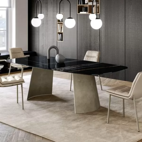 Dorian Table with Ceramic Top, Eforma Collection