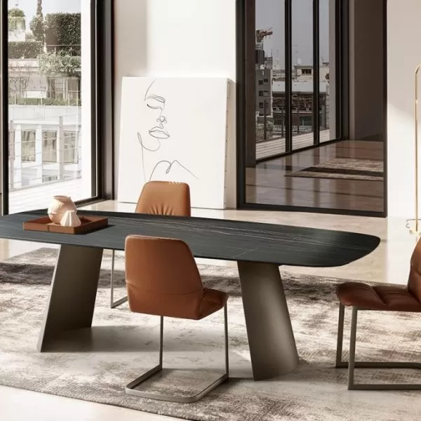 Dorian Table with Ceramic Top, Eforma Collection