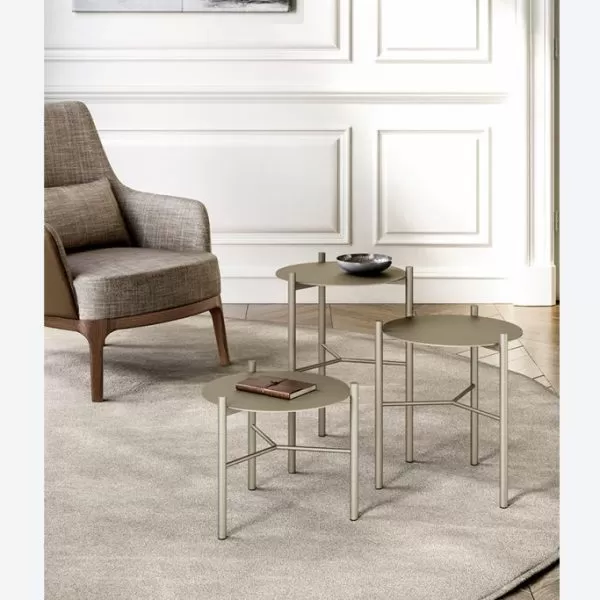 Jack with Metal Top Coffee Table, Eforma Collection