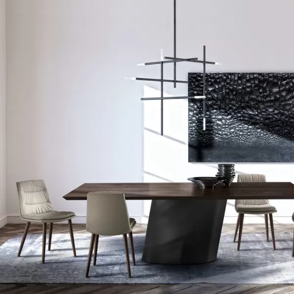 Lady Chair with 4 Wooden legs, Eforma Collection