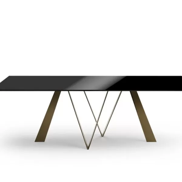 Noa Table with Glass Top, Eforma Collection