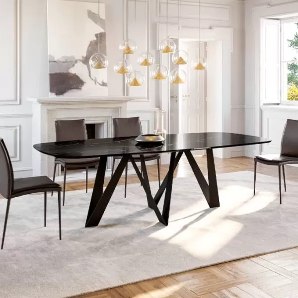 Noa Table with Marble Top, Eforma Collection