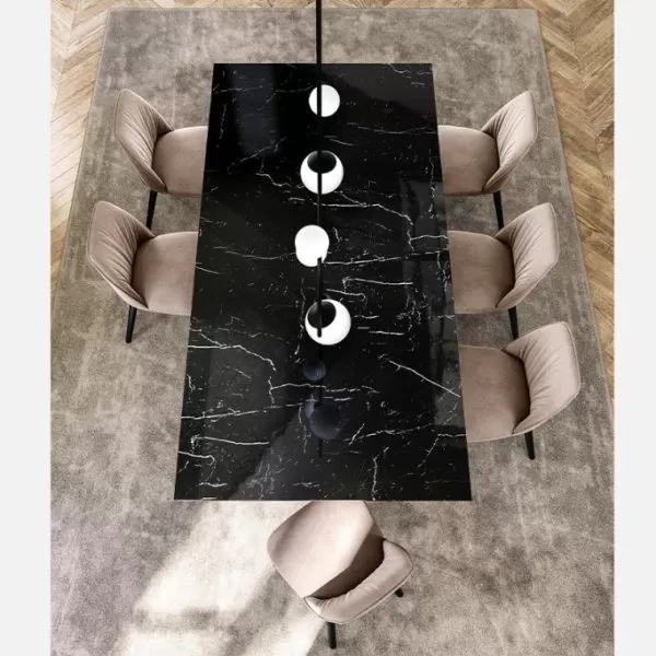 Plai Table with Marble Top, Eforma Collection