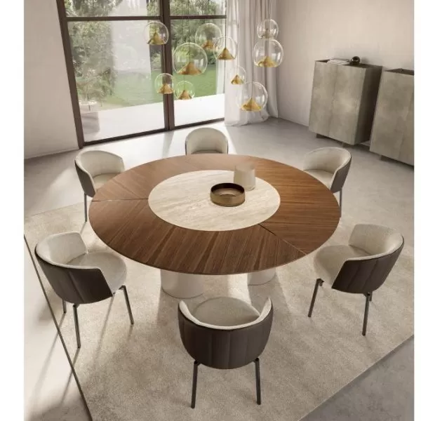 Plai Table with Wood & Ceramic Top, Eforma Collection