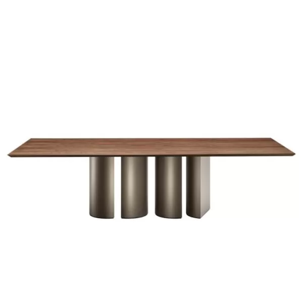 Plai Table with Wood Top, Eforma Collection