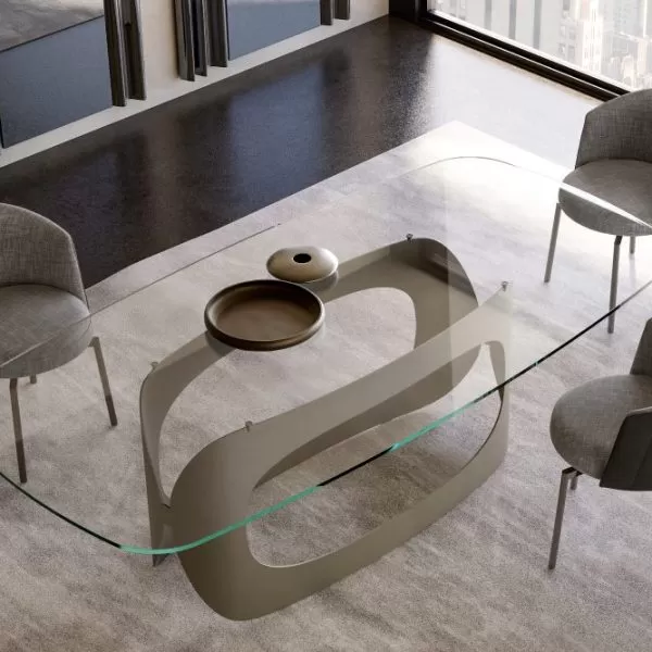 Polifemo Table with Glass Top, Eforma Collection