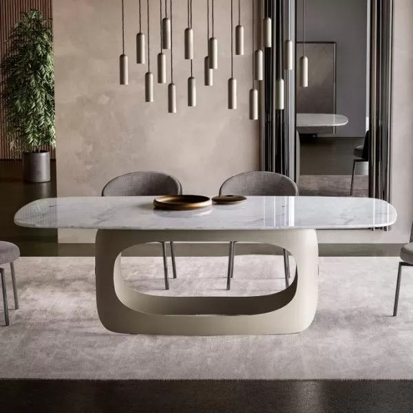 Polifemo Table with Marble Top, Eforma Collection