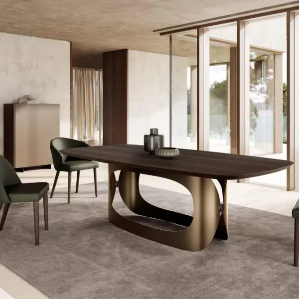 Polifemo Table with Wood Top, Eforma Collection