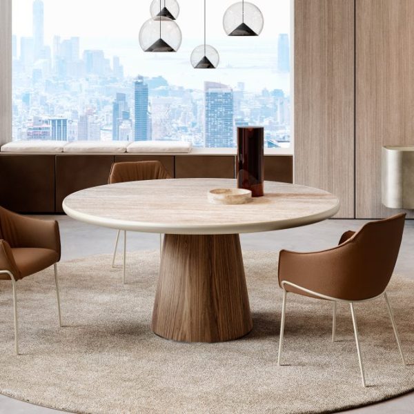 Teo Table with Ceramic King Top, Eforma Collection