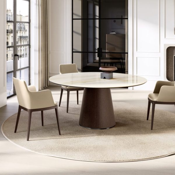 Teo Table with Ceramic Top, Eforma Collection