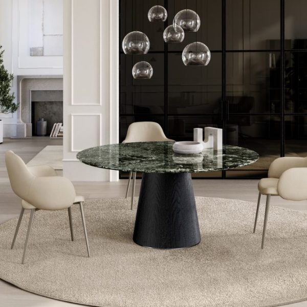 Teo Table with Marble Top, Eforma Collection