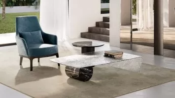 Tor Crystal Top Coffee Table