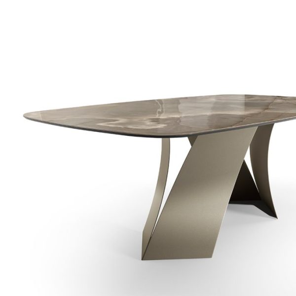 Twist Table with Ceramic Top, Eforma Collection