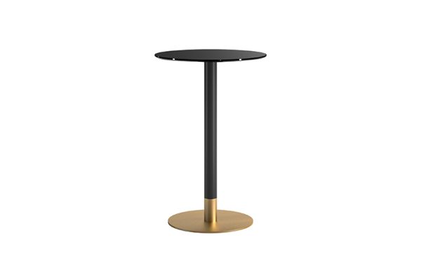 Cilindro Bistro Table with glass top, Eforma Collection - Image 2