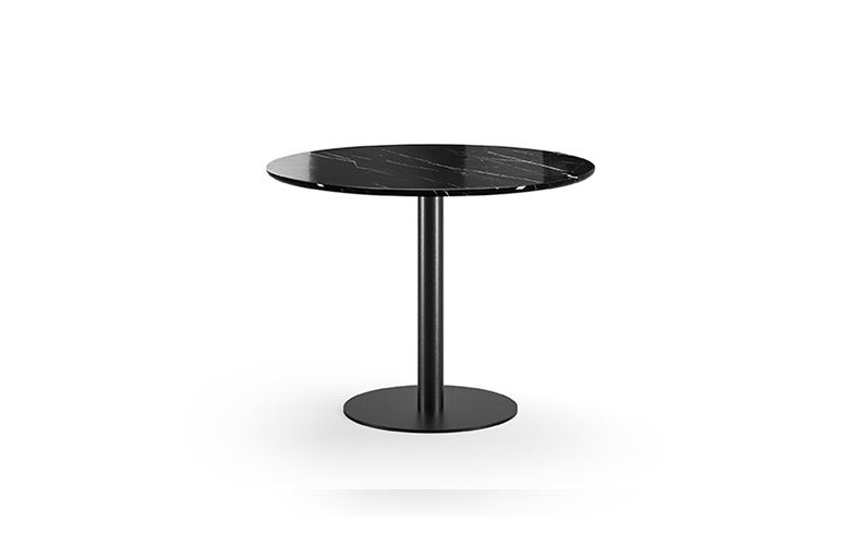 Cilindro Bistro Table with marble top, Eforma Collection - Image 4