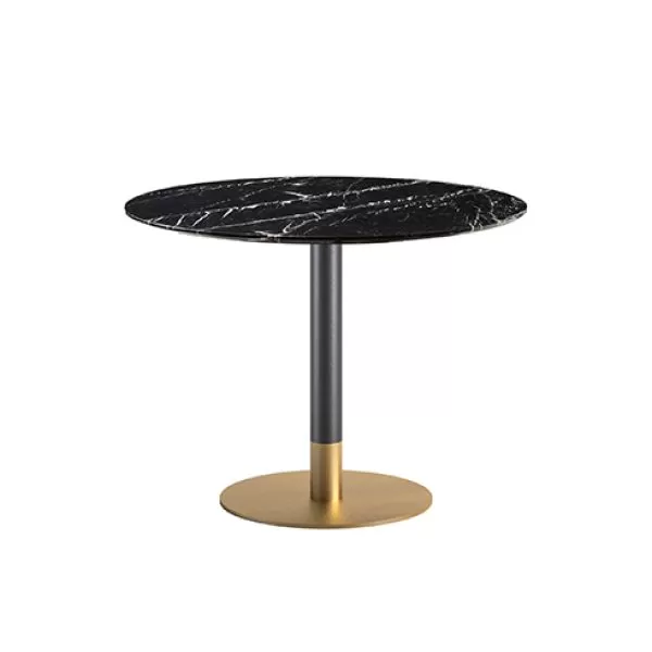 Cilindro Bistro Table with marble top, Eforma Collection