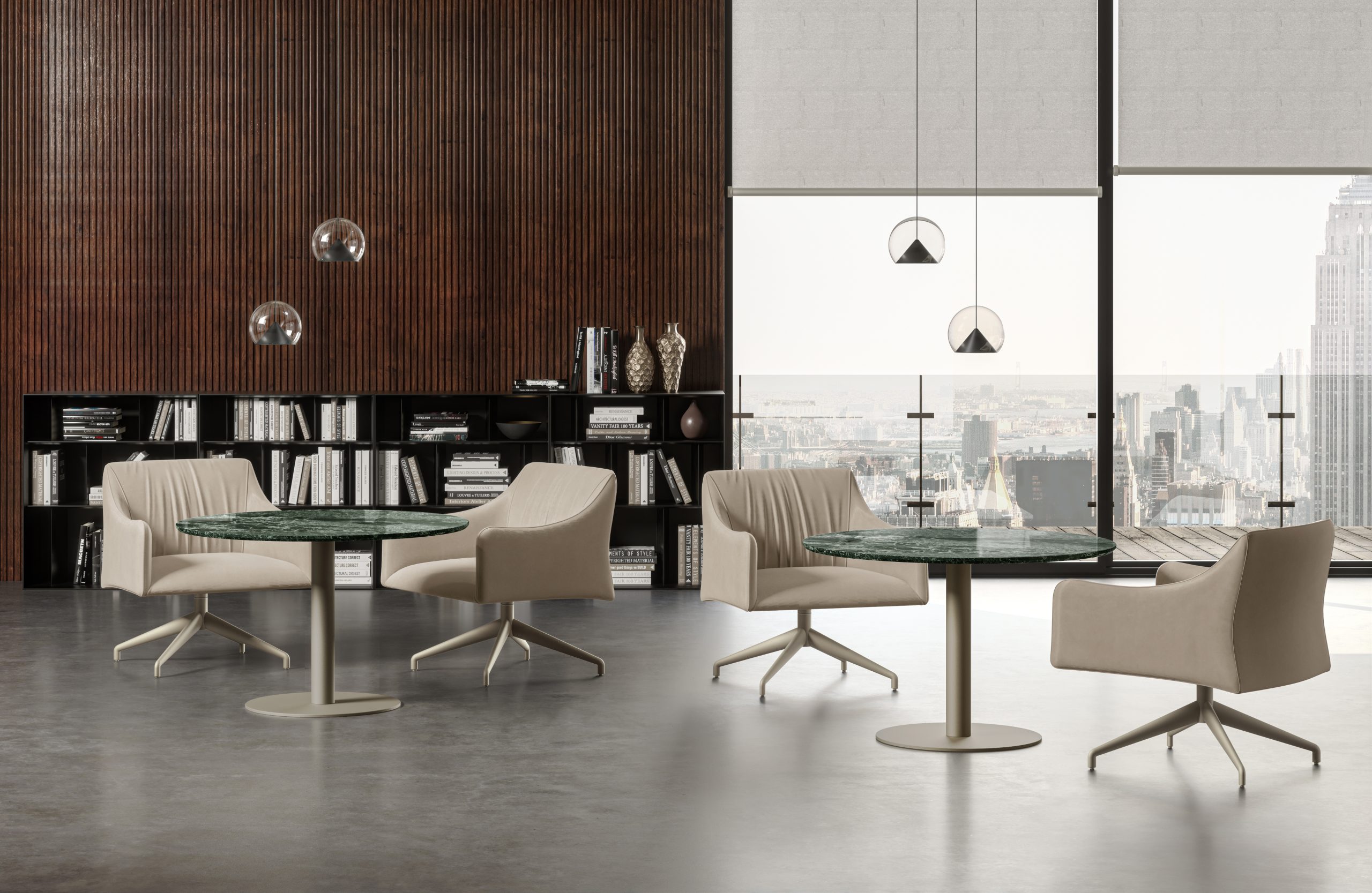 Cilindro Bistro marble table