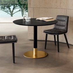 Cilindro Bistro Wood Top Table