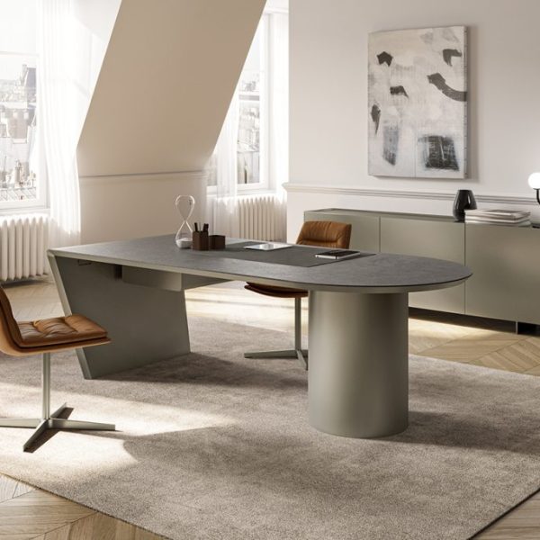 Cilindro Desk with ceramic top, Eforma Collection