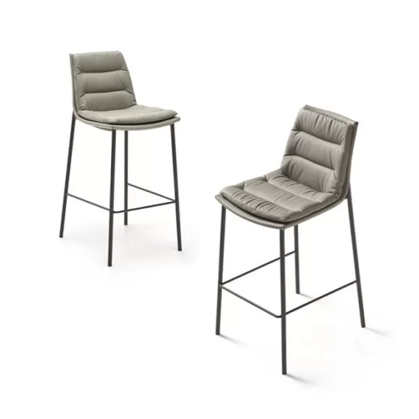 Lady Stool with 4 Metal legs, Eforma Collection