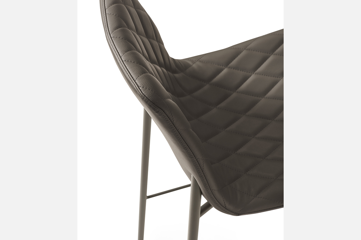 luxury Lenny 4 Metal Legs Stool