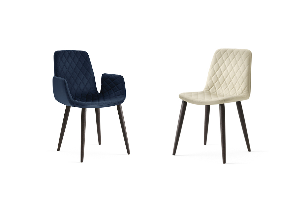 lenny chair with wooden legs