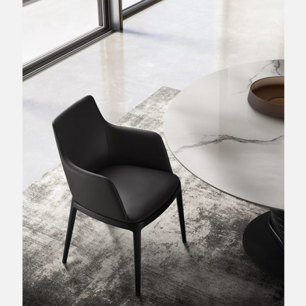 Max Padded Chair with Wooden base, Eforma Collection
