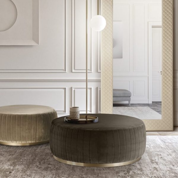 Nuvola Stitch Padded Pouf, Eforma Collection