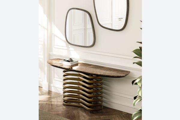 Rotolo Console with marble top