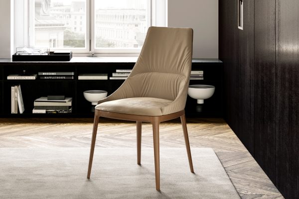 Sofia Elite Chair with Wooden base, Eforma Collection - Image 3