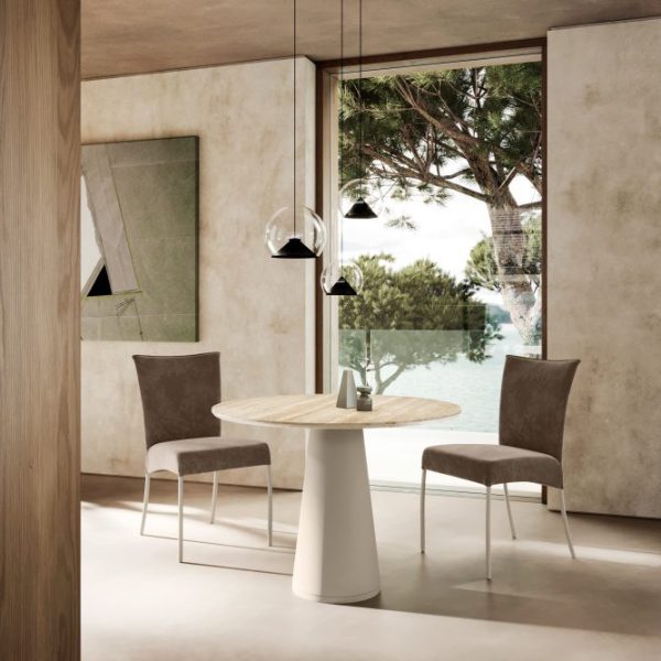 Ted Bistro Table with marble top, Eforma Collection