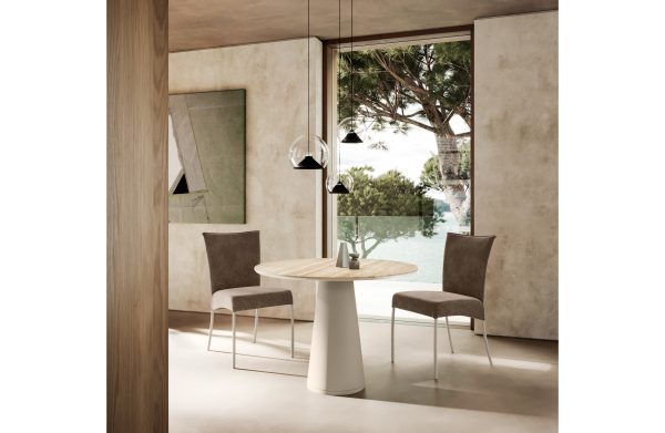 Ted Bistro Table with marble top, Eforma Collection - Image 2
